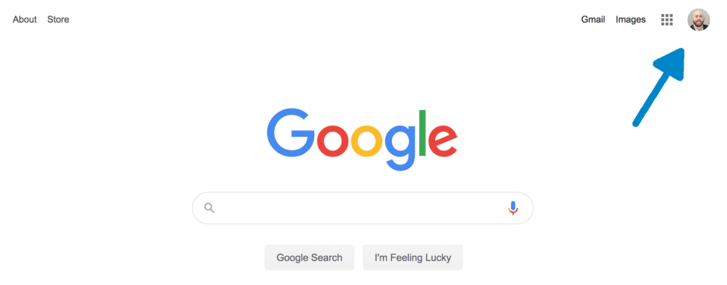 logged into google account example