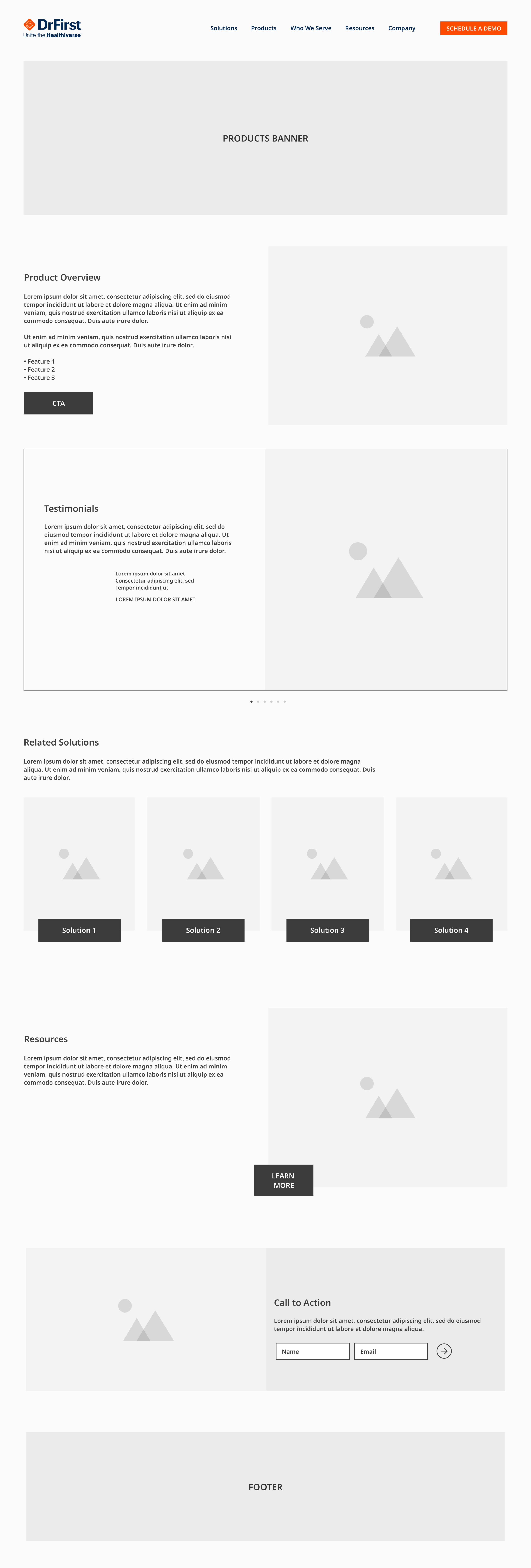 DrFirst wireframe